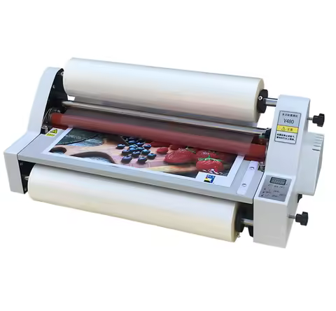 V-480 A2 450mm Cold and Hot Desktop Economic Roll Laminator Laminate Machine With Factory Price