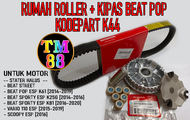 PAKET RUMAH ROLLER HONDA BEAT FI ORIGINAL , VBELT K44 BEAT POP , RUMAH ROLLER K44 BEAT FI , BEAT POP , SPACY FI , SCOOPY FI , VARIO 110 FI , BEAT STATER HALUS , VANBELT K44 BEAT FI , RUMAH ROLLER K44 SPACY FI , V-BELT K44 SCOOPY FI , TECHNO MOTOR 88