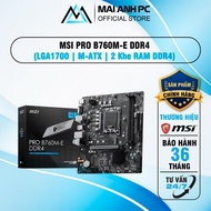 MSI PRO B760M-E DDR4 Mainboard | Intel B760, Socket 1700, mATX, 2 DDR4 slots