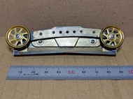 【#TAMIYA 15128】1/32 迷你四驅車適用 滑動式 彈簧阻尼避震 尾翼組 含金屬導輪