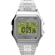 Timex T80 34mm Silver Bracelet Watch