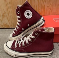 新店特惠Converse 1970s chuck taylor all star hi 高幫帆布鞋 男女同款 酒紅色