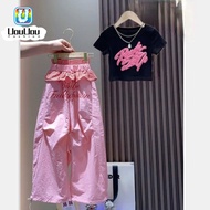 Girl's Dopamine Clothing Set Summer Casual Outfit