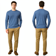 KATUN MEN'S COTTON KNIT OUTERWEAR SWEATER TOP SIZE: M D-1354