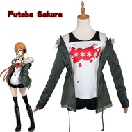 Persona Futaba 5 Sakura Shirt AFK Cosplay Costume Flight Suit Jacket Cosplay