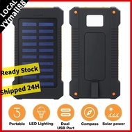 Local stock Solar Powerbank 100000mAh Outdoor Solar Energy External Battery Fast Charging 100% Origi