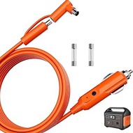 14AWG 12V/24V Car Charging Cable 2M(6.56FT) DC7909+8020 Plug Compatible with Jackery 1000V2/500/300/