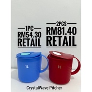 Tupperware crystalwave pitcher 1L