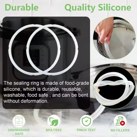 Accessories For Duo 5, 6 Qt And Duo Plus 6 Qt, Instant Pot Replacement Parts Include Sealing Ring, S