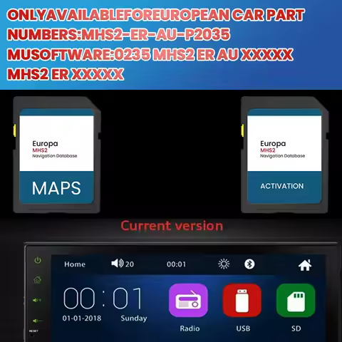 2024 GPS SD card for Audi MMI MHS2 A3/A4/A5/Q2/Q3 navigation SD card satellite map update
