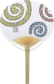 Shikokudan Fan, Bamboo Fan Insect Repellent, White, Approx. 9.3 x 14.2 inches (23.5 x 36 cm), Maximu