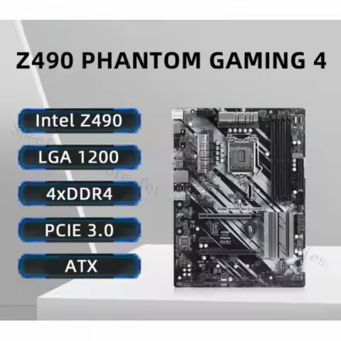 A++For ASRock Z490 PHANTOM GAMING 4 Motherboard Support i3/i5/i7/i9-10th CPU