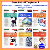 Buku Latihan: Activity Dual Language KSSM Form 4 - Physics / Chemistry / Mathematics /P.Perakaunan /