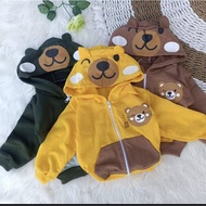 Bear motif baby sweater jacket aged 2 months to 15 months