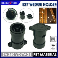 ✨READY STOCK✨ E27 Wedge Holder 5A 250V Lamp/Bulb Holder High Quality (Black) SE-383IN / SE-3831NB