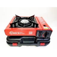 Kompor Portable 1 Tungku (2in1) - (Merah)(U0N2) Lipat Kecil Kotak Tabung Koper Camping F3L8 Anti Bad
