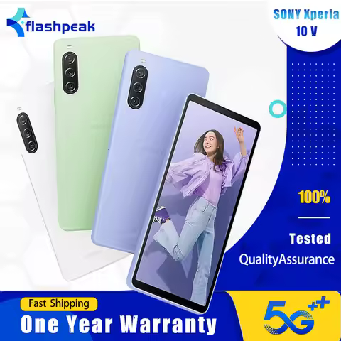 Original Sony Xperia 10 V 10V XQ-DC54 5G Mobile Phone NFC 6GB+128GB OLED 6.1" 48MP+8MP Snapdragon695