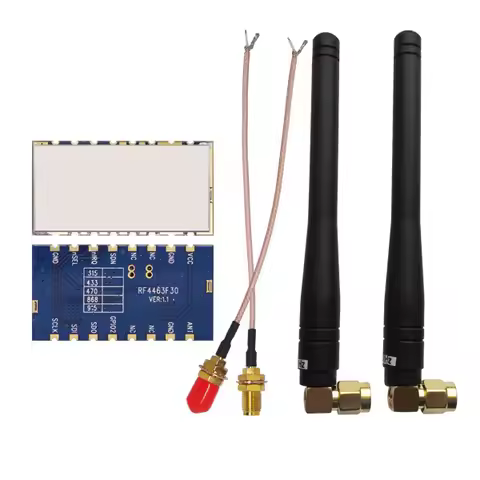 2pcs/lot Upgrade version RF4463F30 1W FSK/GFSK Si4463 small size 3km 433MHz high power long range RF