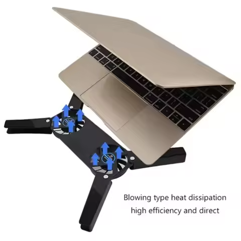 2 Fan Laptop Cooling Pad USB Powered Cooling Dock Air-cooling Laptop Cooler Bracket for Notepad Univ