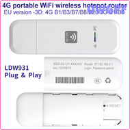 OWGPF LDW931 4G LTE WiFi Router 150Mbps Wireless USB Dongle USB Modem Stick with Sim Card WiFi Adapter Portable Mobile Broadband AGDSL