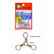 Seahawk Swivel YM 1717 3-WAY BRASS/SS