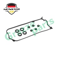 (10pcs) Münster Valve Cover Gasket / Spark Plug Seal / Cover Bush Combo Set Honda Civic 1.7 S5A Stream 1.7 S7A D17A