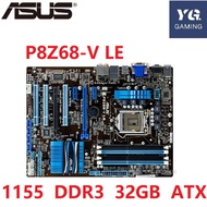 Asus P8Z68-V LE Motherboard Core LGA 1155 i7/Core i5/Core i3 DDR3 32GB Intel Z68 Original Desktop Asus P8Z68 ATX Used