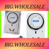 Sum 24 Hours Analog Programmer Timer 3pin Plug In Timer
