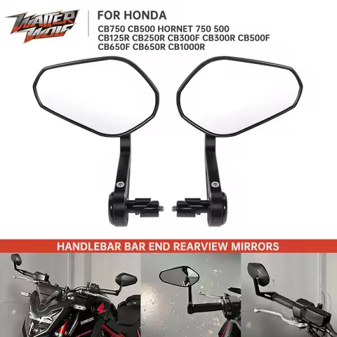 Motorcycle Rear View Mirrors Bar End Side Mirror For Honda CB500 Hornet CB750 Hornet 750 CB250R CB30