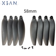 XIANEE Folding Propeller Blades, Black 58mm/66mm Remote Control Drone Parts, Plastic Universal Quadc