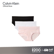 CALVIN KLEIN กางเกงชั้นในผู้หญิง Cotton Stretch แพ็ค 3 ชิ้น ทรง Low-Rise Shorts รุ่น QP3465O 5ZZ-สี 