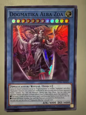 Yu-Gi-Oh KONAMI Duel Monsters TFTV-AE125 Dogmatika Alba Zoa Super Rare Asian English Collection Mint