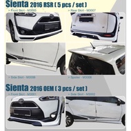 BIG SALE Toyota Sienta rsr Bodykit body kit front side rear lip wing skirt spoiler