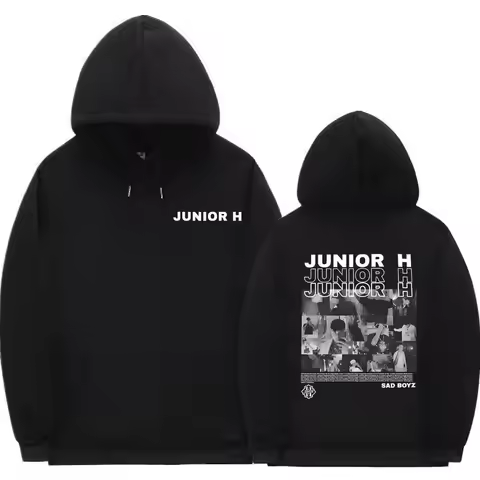 Singer Junior H Sad Boyz Album Graphic Hoddie Men Women Fashion Oversized Streetwear Men's Hip Hop H