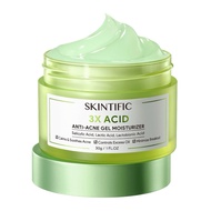 SKINTIFIC - 3X Acid Anti-Acne Gel Moisturizer 30g | Moisturizing Removes Acne Scars, Pimples, Exfoli