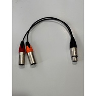 XLR FEMALE to XLR male branch cable 50 cm mogami 2944 - 1 xlr female to 2 xlr male spliter cable