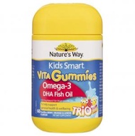 Nature's Way - Omega-3兒童魚油咀嚼軟糖 60粒 (平行進口)