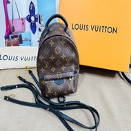 ✨售 二手真品  LV M44873  Palm Springs Mini  新版拉鏈 小書包 後背包