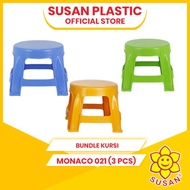 (3pcs) Kursi Monaco 021 - Kursi Anak - Kursi Plastik - Kursi Taman