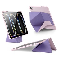Dux Ducis | เคสป้องกันแรงกระแทกสำหรับ iPad ครอบคลุมทั้งเครื่อง พร้อมช่องใส่ Apple Pencil และขาตั้งหล
