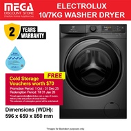 ELECTROLUX EWW1023P5SC 10/7KG WASHER DRYER (4 TICKS) | Free $70 Cold Storage Voucher Redeem From Ele