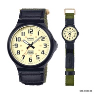 Casio Standard นาฬิกาข้อมือผู้ชาย สายผ้าไนล่อน รุ่น MW-240 MW-240B (MW-240B-3B MW-240B-5B)
