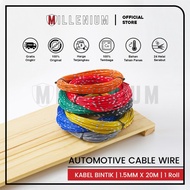 Kabel Roll ASTRA / Audio / Body / Mobil 1.5mm X 20m Kabel Bintik