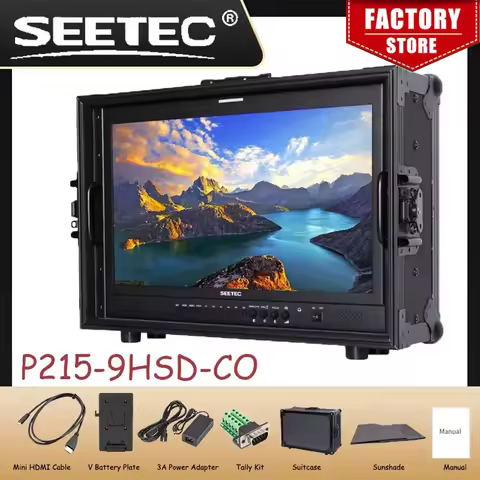 21.5" IPS Full HD 1920x1080 Carry-on Broadcast Director Monitor with 3G-SDI HDMI AV YPbPr P215-9HSD-