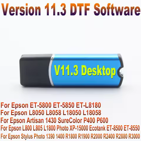 11.3 V11.3 RIP Dongle Key For Epson DTF software Desktop L18050 L8050 L1800 ET 5800 ET 5850 XP600 i3