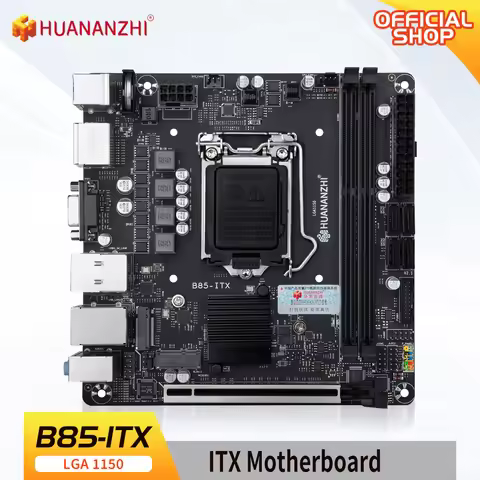 HUANANZHI B85 ITX Motherboard ITX Intel LGA 1150 i3 i5 i7 E3 DDR3 1600MHz 16GB M.2 SATA USB3.0 VGA D