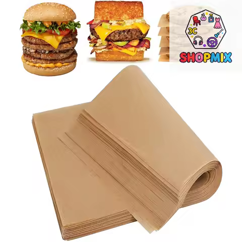 50/100Pcs Parchment Paper Baking Sheets Non-Stick Precut Baking Parchment Baking Paper Will Not Curl