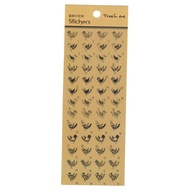 Transparent Sticker - Owl, Bear, Cat, Bird