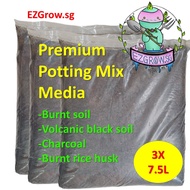 [FREE Fertiliser] Premium Potting Mix Media Soil Mix (7.5 Litres - 4.2 KG) for all plants, vegetables, herbs and flowers