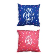 Love Never Fails | 1 Corinthians 13:8 | Cushion Cover | Christian Gifts